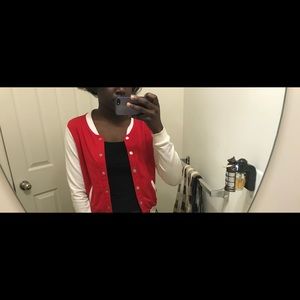 Forever 21 Jackets & Coats - Red and white varsity jacket Forever 21 Jackets & Coats - Red and white varsity jacket